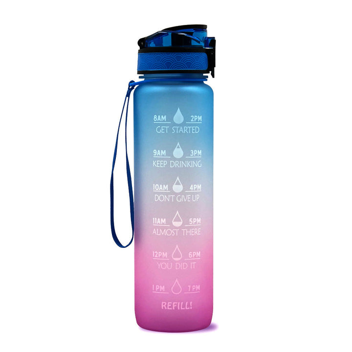 Motivatie Drinkfles - Waterfles met Tijdlijn - 1000ml