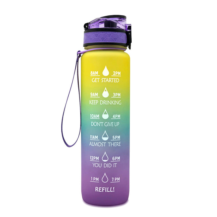 Motivatie Drinkfles - Waterfles met Tijdlijn - 1000ml