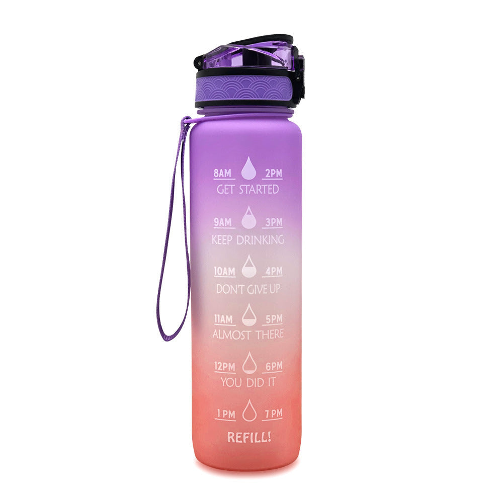 Motivatie Drinkfles - Waterfles met Tijdlijn - 1000ml