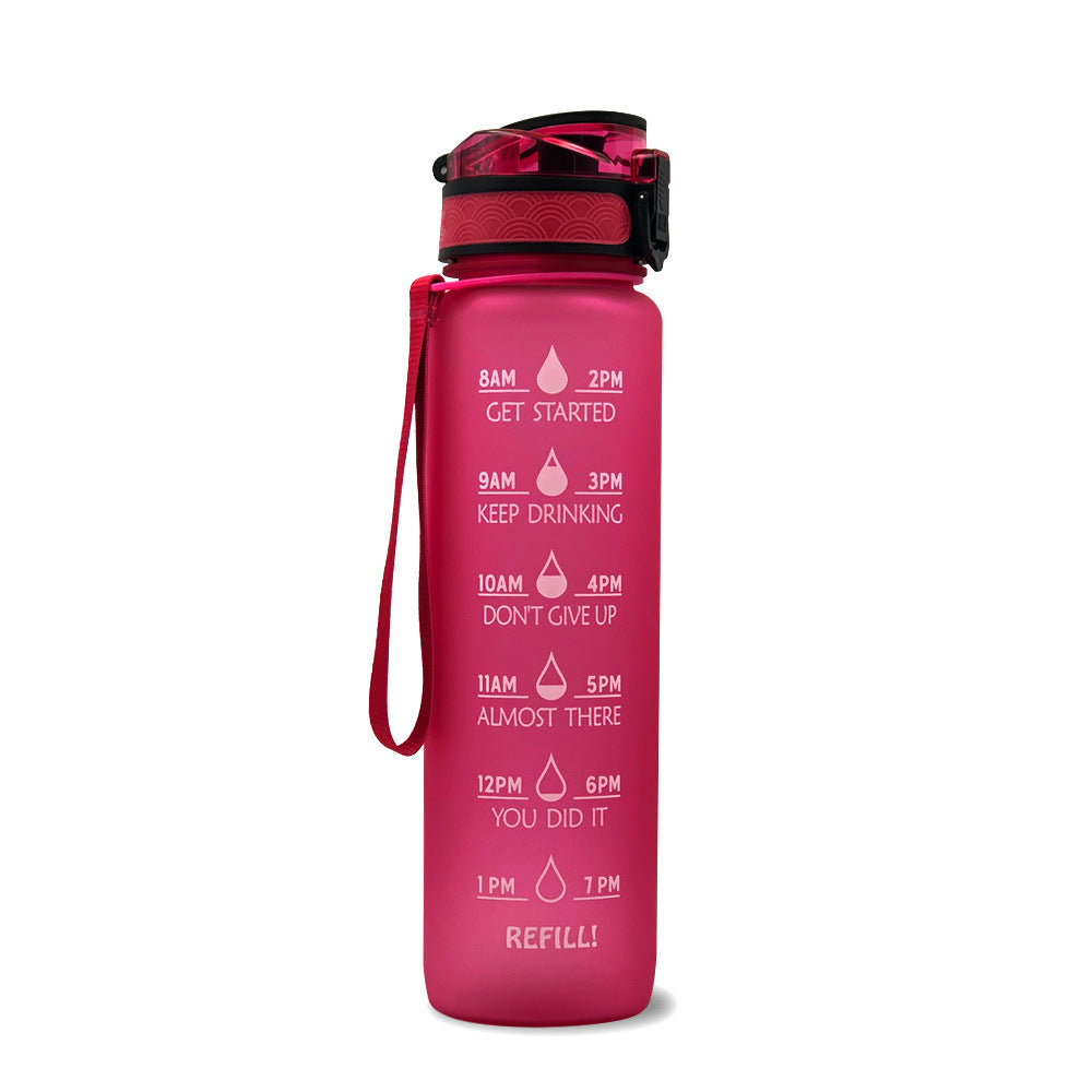Motivatie Drinkfles - Waterfles met Tijdlijn - 1000ml