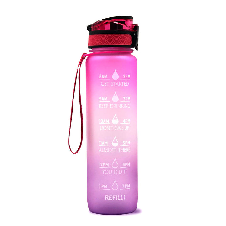 Motivatie Drinkfles - Waterfles met Tijdlijn - 1000ml