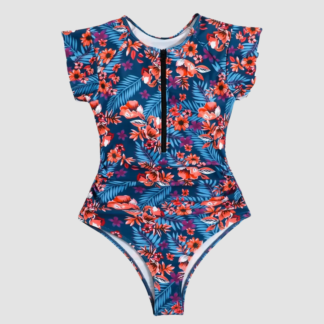 Mia – Zipper One-Piece Swimsuit