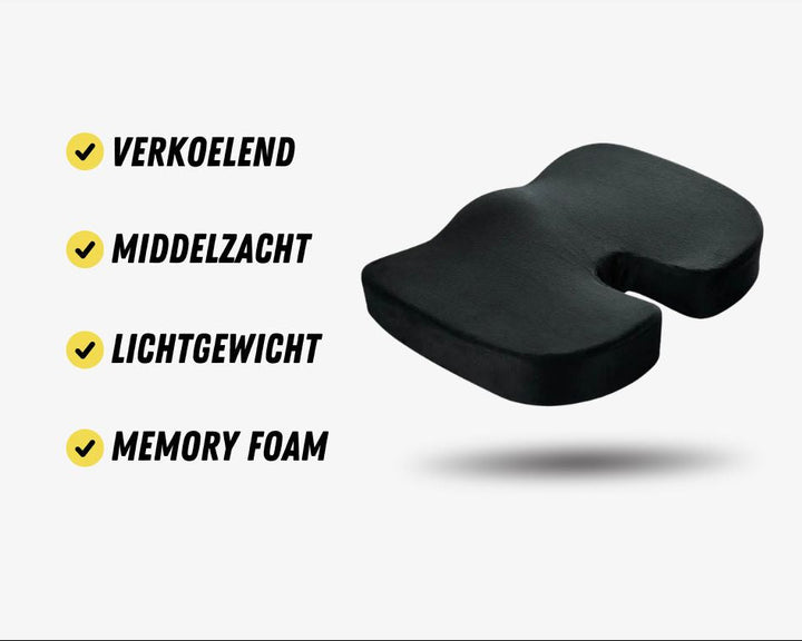 Orthopedisch Zitkussen - Verkoelend en Ondersteunend