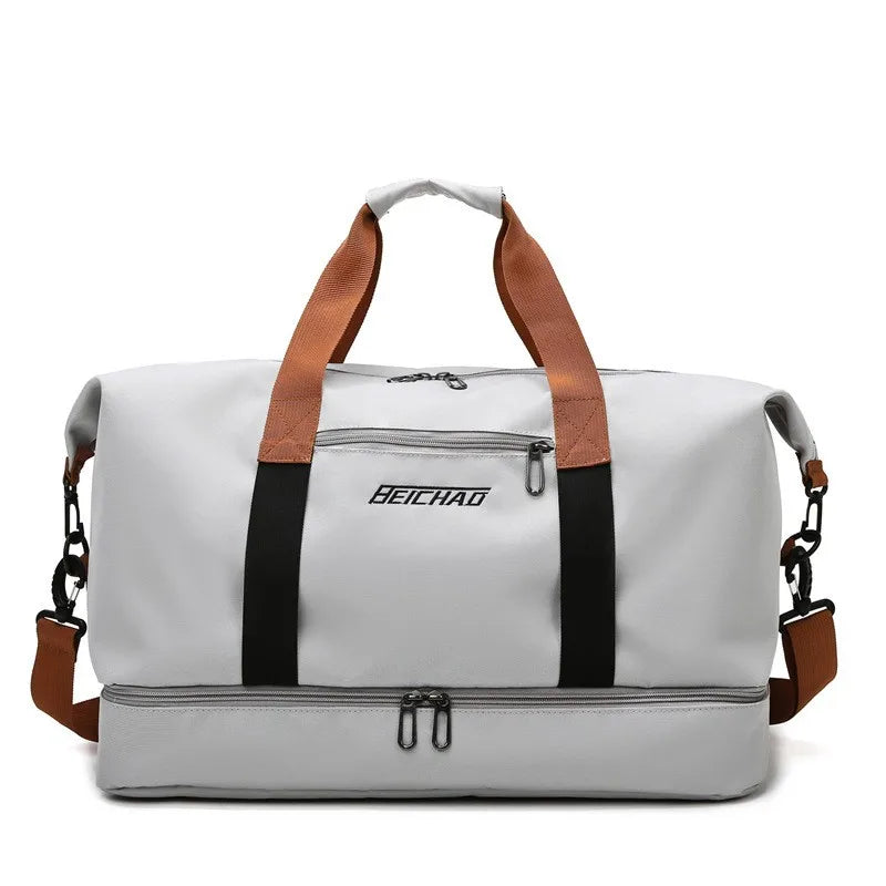 Versatile Travel Duffel Bag | Dual Compartment Design With Shoe Storage