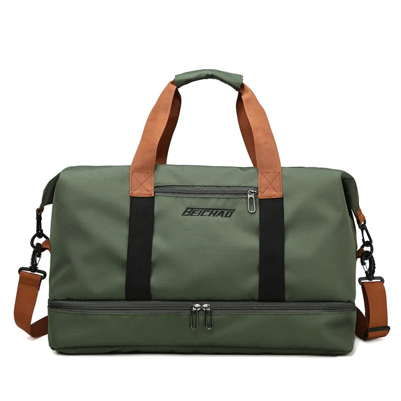 Versatile Travel Duffel Bag | Dual Compartment Design With Shoe Storage