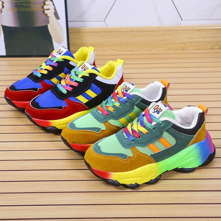 DraftStep – Trendy Multicolor Sneakers met Chunky Zool