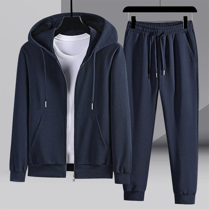 Nordic Knit Joggingpak | Gevoerde Hoodie Set | Warm & Modern Comfort