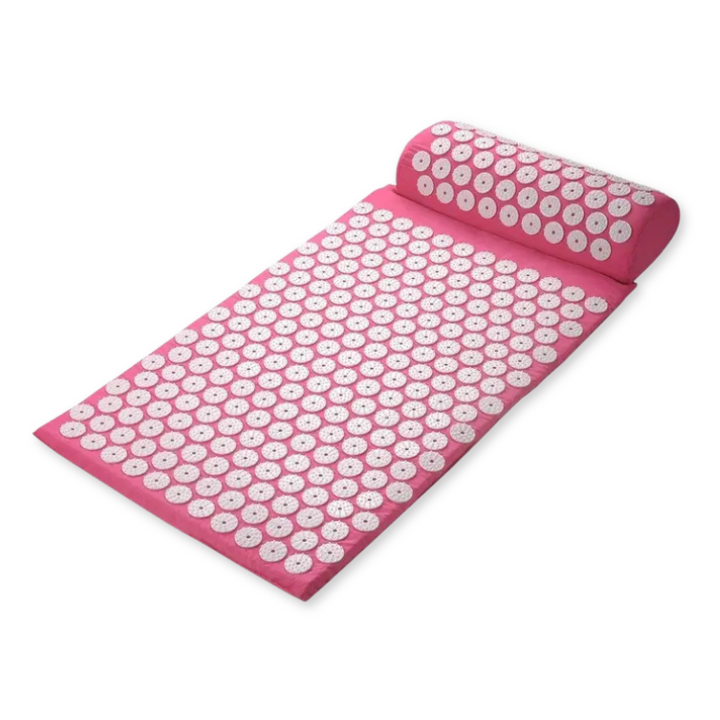 Premium Acupressuur Spijkermat met Kussen voor Diepe Ontspanning, Stress- en Pijnverlichting