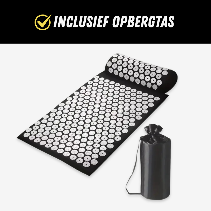 Premium Acupressuur Spijkermat met Kussen voor Diepe Ontspanning, Stress- en Pijnverlichting