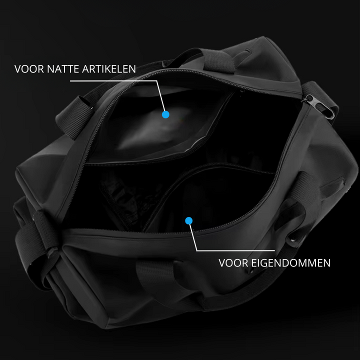 Waterdichte Sporttas met Schoenenvak - Perfecte Gymtas voor Dames en Heren, Multifunctioneel