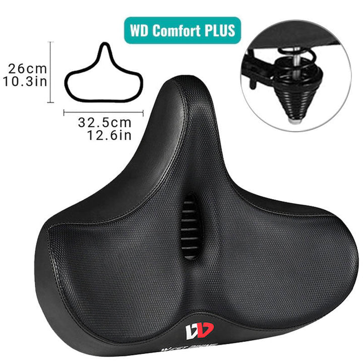 ErgoRide - Comfortabel Ergonomisch Fietszadel - Extra Breed En Admend Zadel