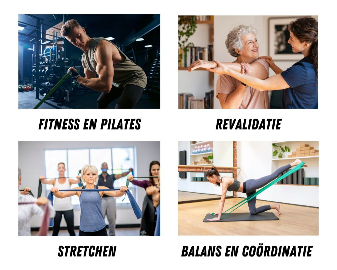 Weerstandsbanden Set - Premium Fitness Elastieken