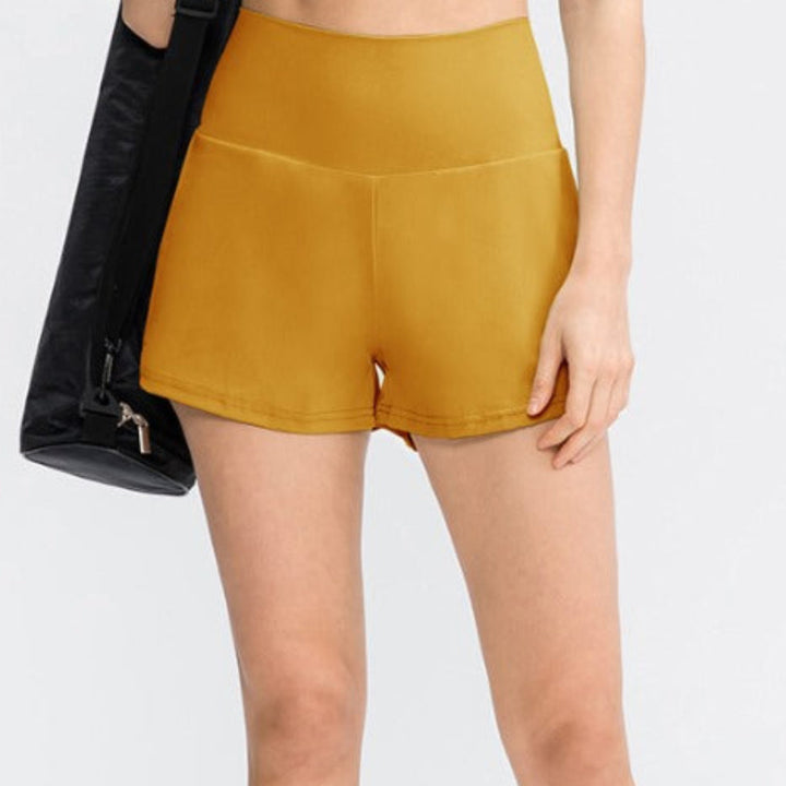 Yogashorts met hoge taille
