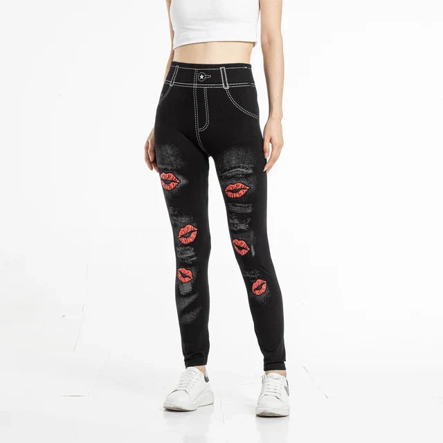 Legging™ met Print | Hoge Taille | Stretch en Comfort