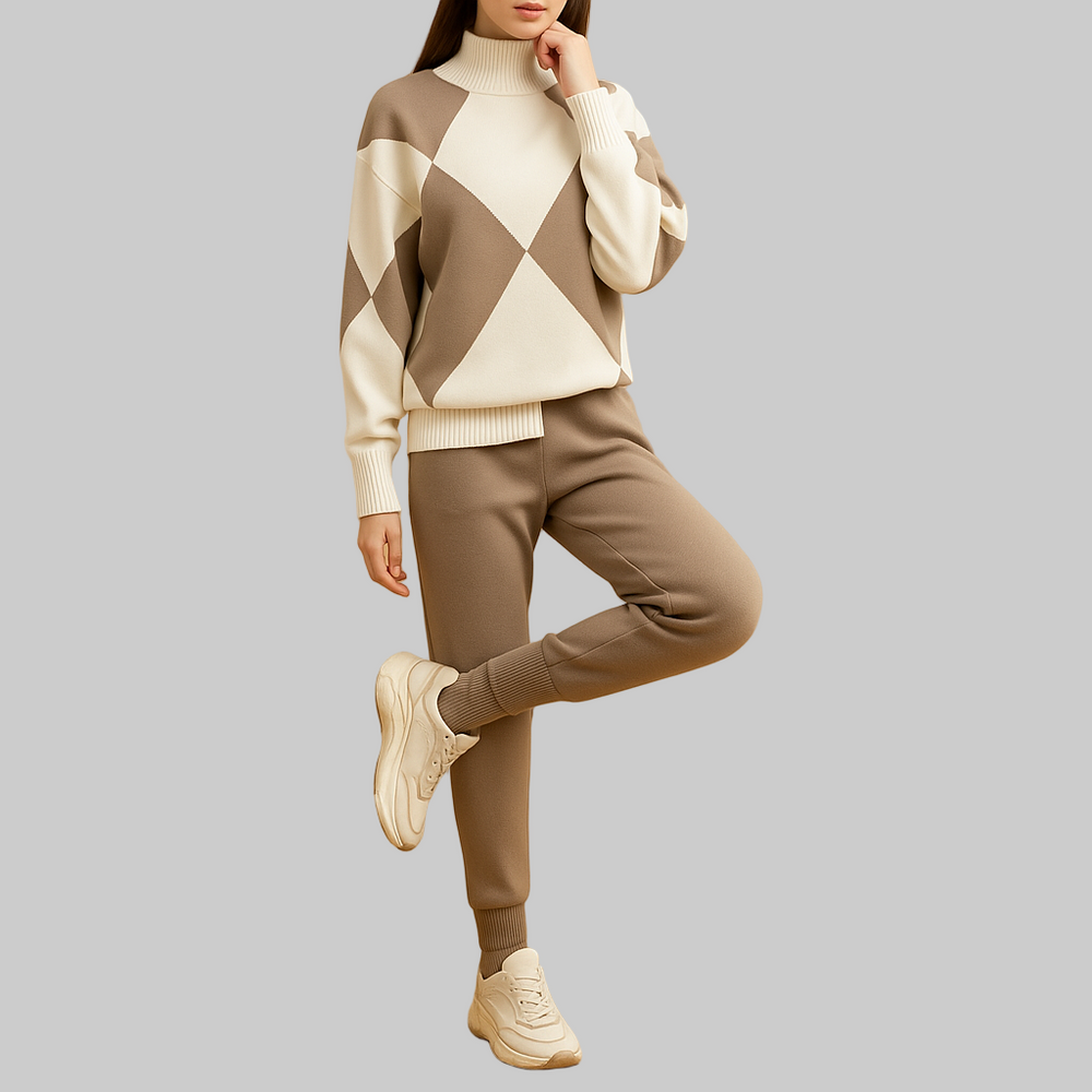 Comfortabel huispak met trui en joggingbroek voor dames | Ilona