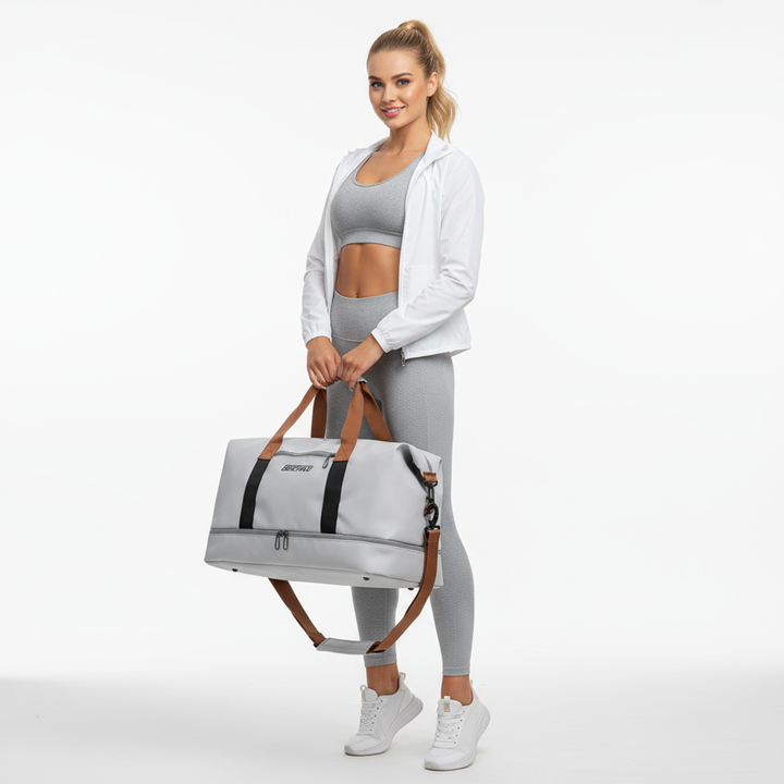 Travel Gym Bag – Portable Duffle for Fitness Short Trips and Carry-On Use