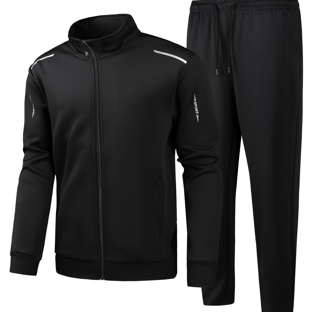 Lucas | Trainingspak met staande kraag en casual broek