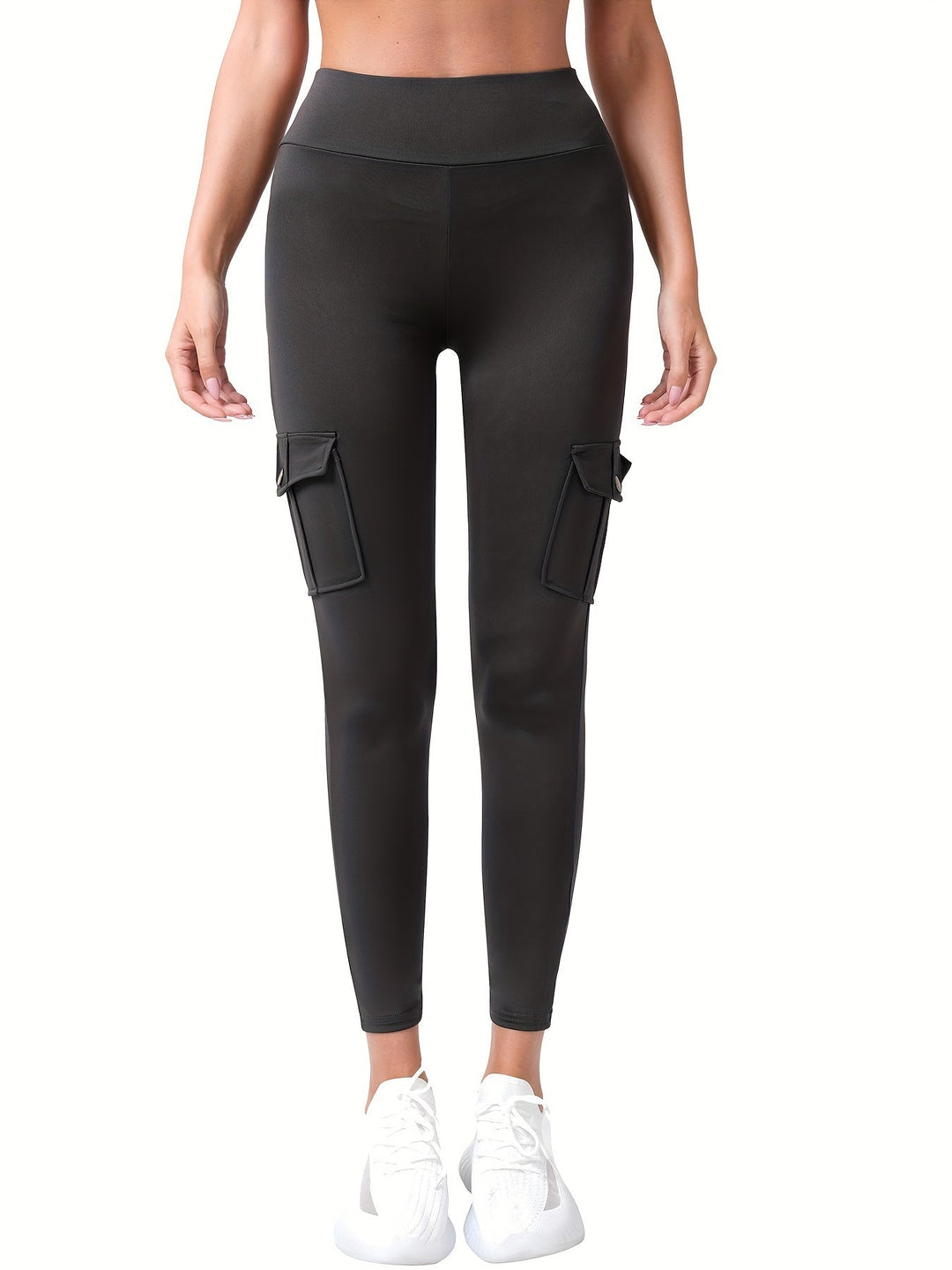 Fay | Modieuze stretch yoga-legging met hoge taille en meerdere zakken