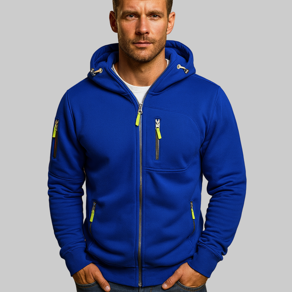 Heren hoodie met rits en capuchon | Bram