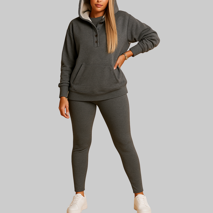 Hoodie en joggingset voor dames in zachte stof | Valerie