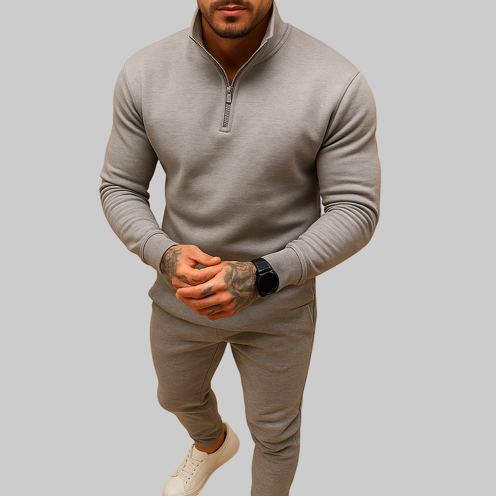 Joggingpak met halve rits trui en broek voor heren | Tommy