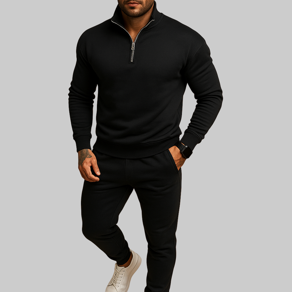 Joggingpak met halve rits trui en broek voor heren | Tommy