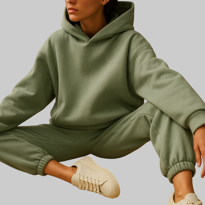 Oversized loungewear set met hoodie en broek voor dames | Chloé