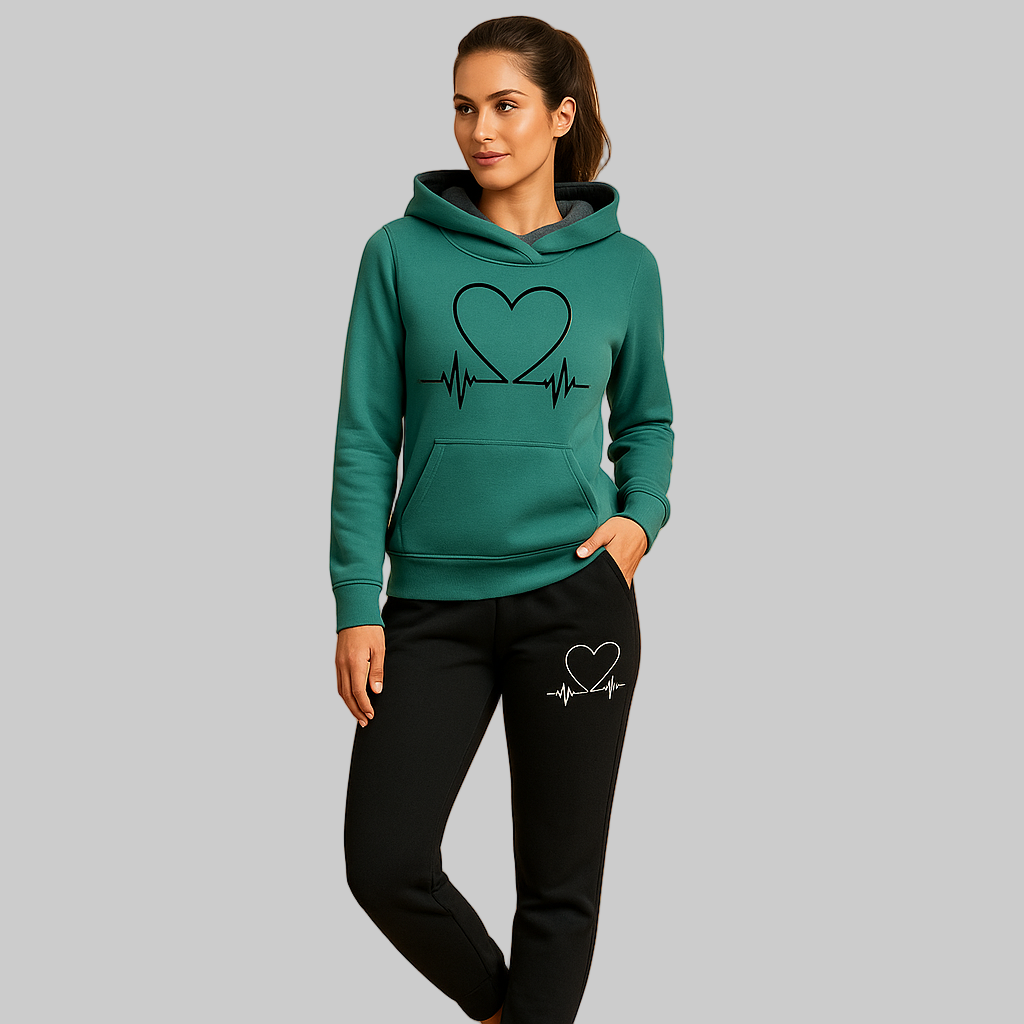 Stijlvolle jogging set met jack voor dames | Lianne
